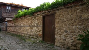 nessebar ve eski taş duvar eski şehir
