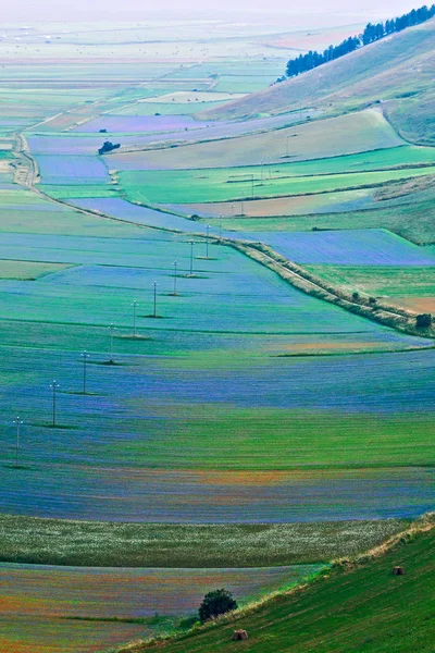 Равнина Кастеллуччо видна сверху — стоковое фото