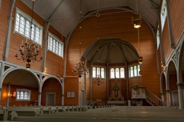 Gravdal City, Norveç Buksnes Kilisesi'nin iç