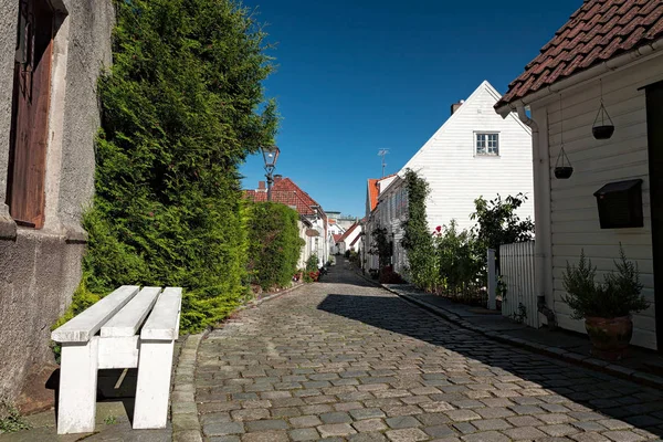 Typické domy v Stavanger, Norsko — Stock fotografie