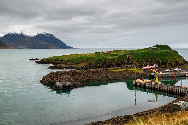 Μικρό λιμάνι στο Borgarfjordur Eystri, Ισλανδία — Φωτογραφία Αρχείου