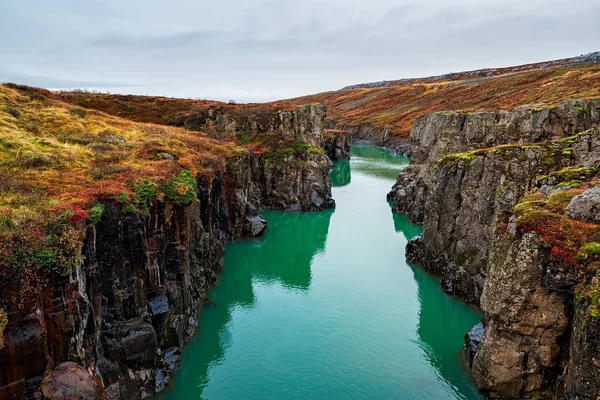 Jokulsa a Dal River Canyon, Iceland Стоковая Картинка