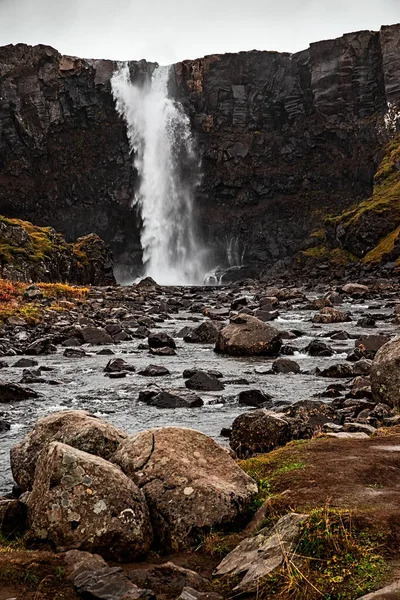 Vodopád Gufufoss Seydisfjordur Východně Islandu — Stock fotografie