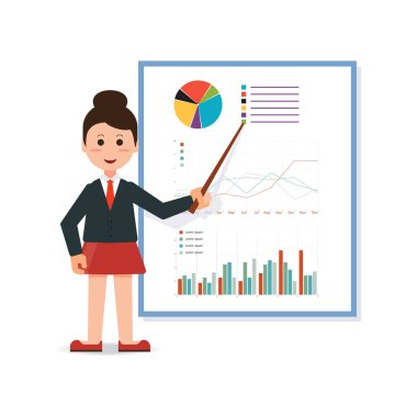 İş kadını olarak uygun ve yapım sunum ch açıklayan kravat