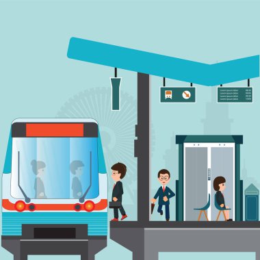 İnsanlar bir trenin tren istasyonu platformu metro ya da s beklerdim