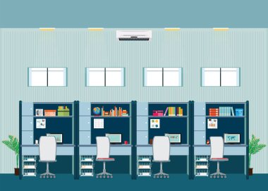 Modern ofis iç Ofis Masası ile.