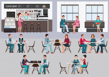 Modern Cafe shop iç.