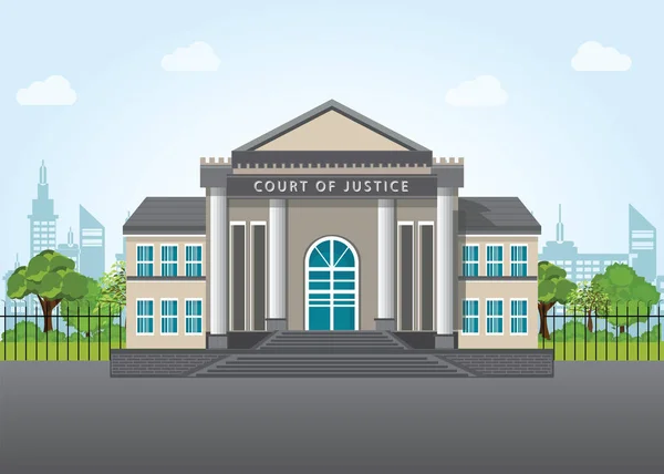 Palais de justice moderne . — Image vectorielle