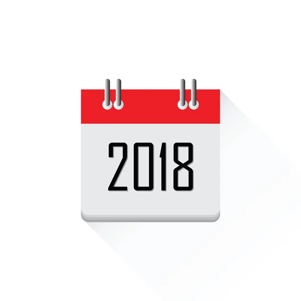 2018 icono del calendario . — Vector de stock