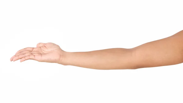 Female Asian Hand Gestures Isolated White Background — Stock Photo, Image