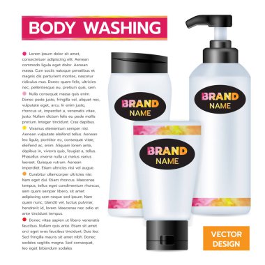 Kozmetik paket toplama beyaz mock up