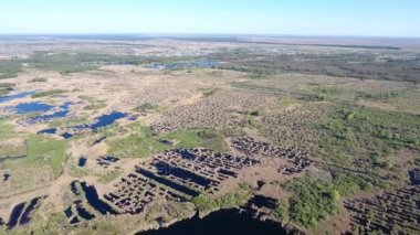 Dnipro nehir havzası küçük adacıkları, girişleri ve göller ile hava atış