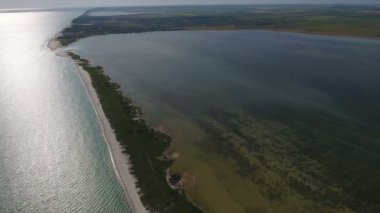 Bir güzel günbatımı iki uzun Adaları Karadeniz'de hava atış