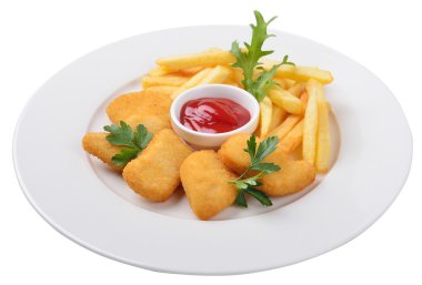 Patates kızartması nuggets, lokanta, kavramı ile hizmet u
