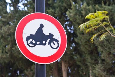 taşıma motosiklet için Rating yasaklayan trafik işaretleri