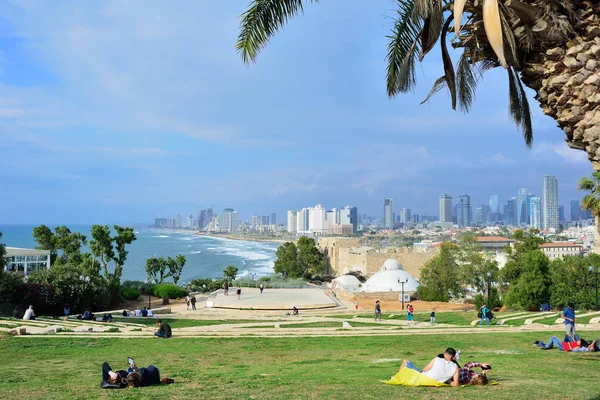 Tel Aviv, İsrail - Nisan, 2017: C modern bölümünün görünümünü