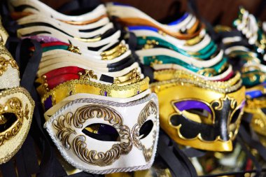 Sokak karnaval maskesi Dükkanı Venedik, İtalya