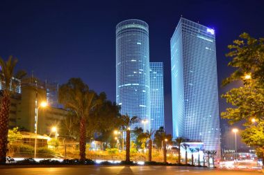 Night city, Azrieli center, Israel clipart