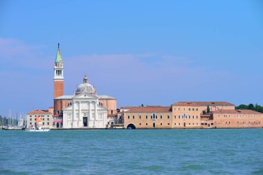 Venice, İtalya - Mayıs, 2017: Panorama, San Giorgio Maggiore görünümü