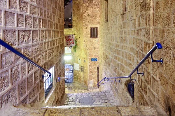 Tel aviv, israel- april 2017: steinerne alte stadt jaffa in tel aviv — Stockfoto
