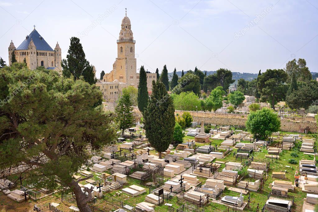 Armenian cemetery by St. James Cathedral Church in Jerusalem, Israel