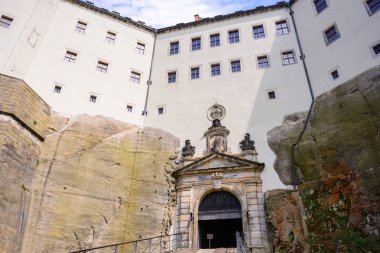 Almanya. Sakson İsviçre. Koenigstein Kalesi.