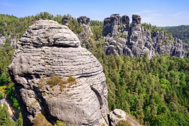 Bastei kaya oluşumları, Sakson İsviçre Ulusal Parkı, Almanya