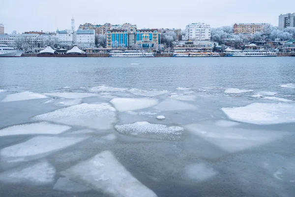 Rostov Don Rusia Enero 2017 Una Famosa Vista Del Terraplén —  Fotos de Stock