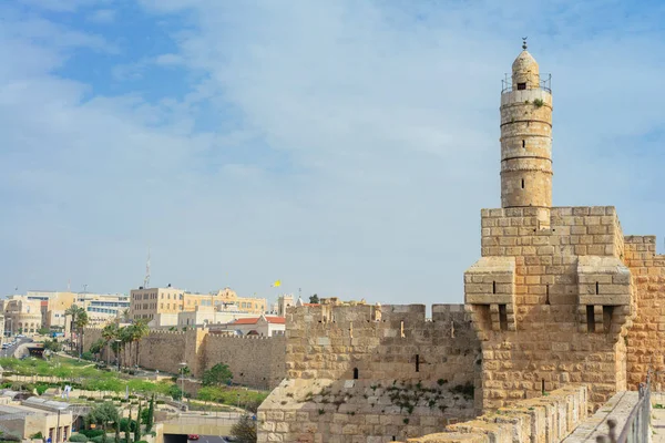 Башта Девід у Старе місто Єрусалим, Ізраїль — стокове фото