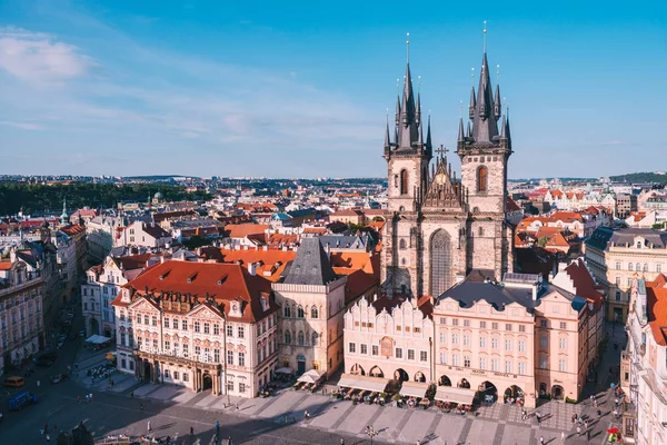 Kirche der Jungfrau Maria vor tyn, Prag, Tschechische Republik. eine der Hauptattraktionen von Prag. Getöntes Image. — Stockfoto