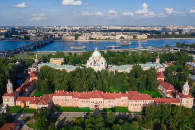 Alexander Nevsky Lavra (Manastır) Saint Petersburg, Rusya 'da. Kutsal Üçleme Katedrali