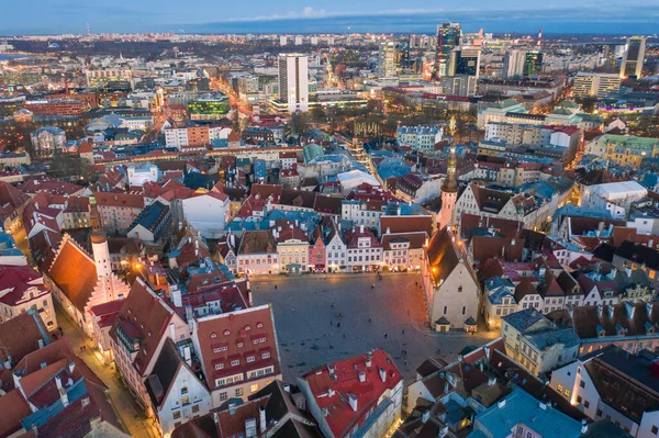 Reisen Sie Die Estnische Hauptstadt Tallinn Europa Wahrzeichen Der Altstadt — Stockfoto