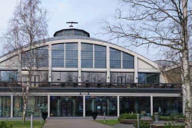 Tallin, Estonya, Şubat 2020: Tallinn Denizcilik Müzesi binası. Avrupa kenti, Estonya sermaye vizyonu.