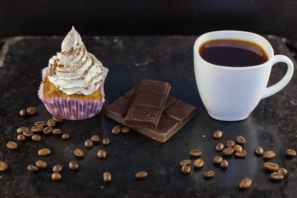 Cupcakes tiramisu caseiro — Fotografia de Stock