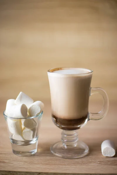 Kakaové latte marshmallow — Stock fotografie