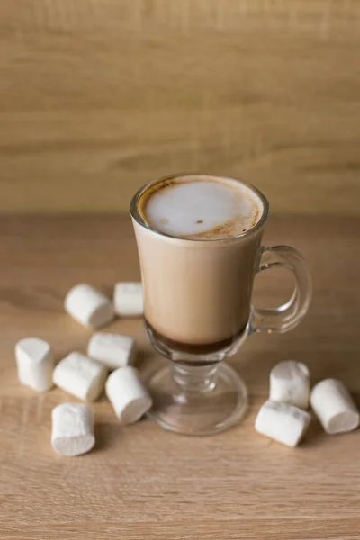 可可咖啡棉花糖 — 图库照片