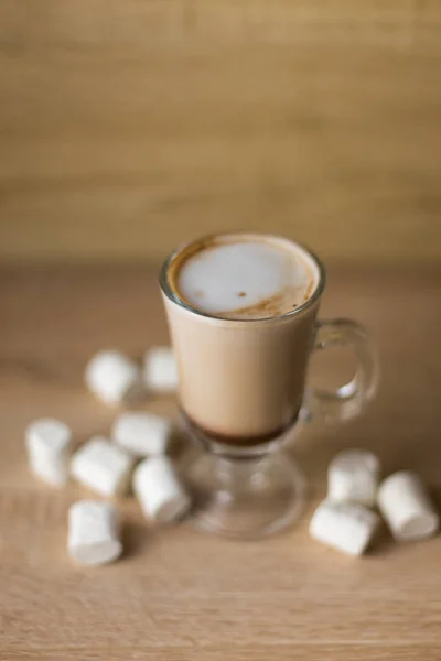 可可咖啡棉花糖 — 图库照片