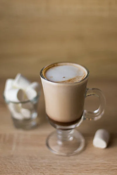 Cocoa latte marshmallow — Stock Photo, Image