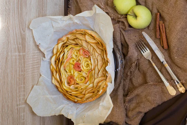 Gâteau maison pomme — Photo