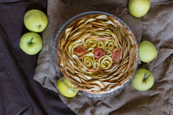 Gâteau maison pomme — Photo