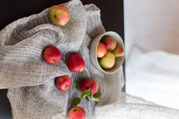 Manzanas caseras rojas — Foto de Stock
