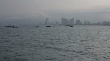 Nha Trang resort şehir sahil Vietnam üzerinde
