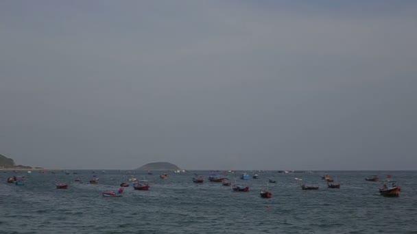 Nha-Trang resort cidade em litoral no Vietnã — Vídeo de Stock