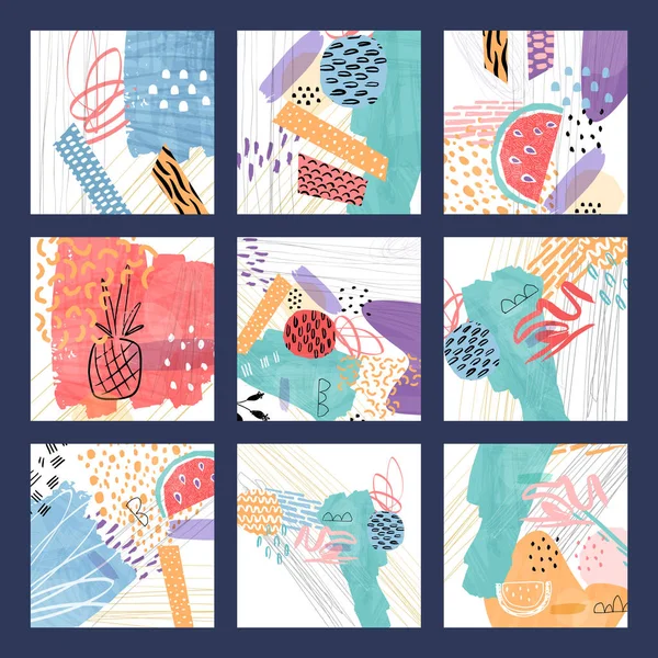 Soyut renkli kolaj arka planı. Duvar kağıdı el çizimi tasarımı. 