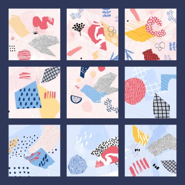 Soyut renkli kolaj arka planı. Duvar kağıdı el çizimi tasarımı. 