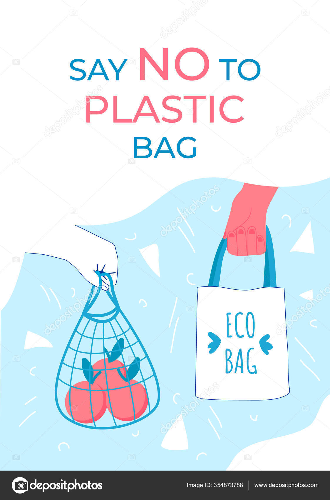 Zero waste ecology concept. Stock Illustration by ©Cerama_ama 354873788