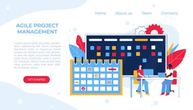 Çevik proje yönetimi. İletişim, takım çalışması, iş süreci.