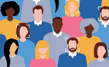 Yüz tanıma kavramı.