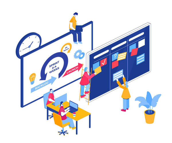 Гибкий процесс управления проектами. Коммуникация, командная работа, бизнес-процесс
.