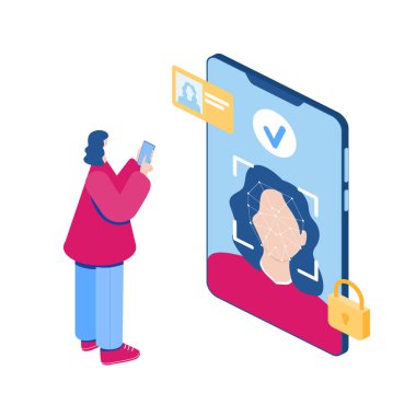 Yüz tanıma kavramı. 